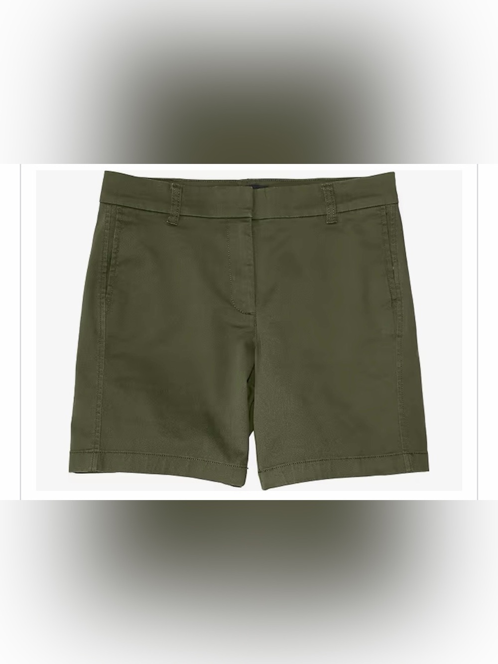 J. Crew 7" stretch chino short in Olive Size 6 NEW